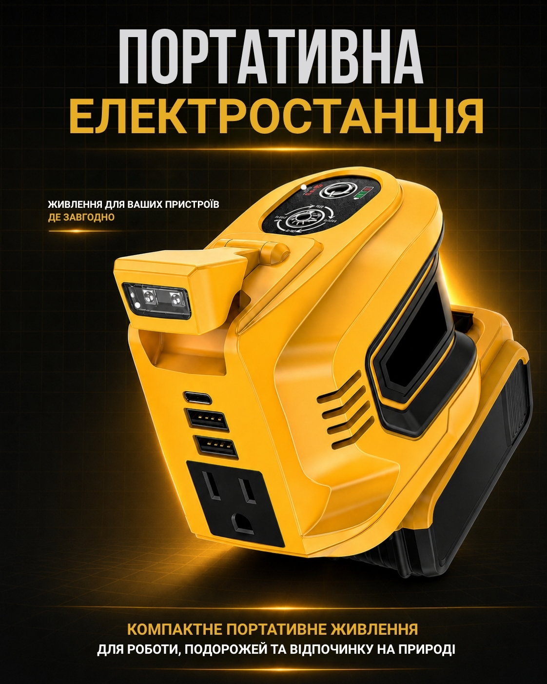 Портативна електростанція 200 Вт фото